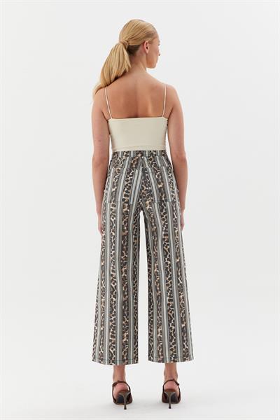 Leopar Çizgili Pantolon 