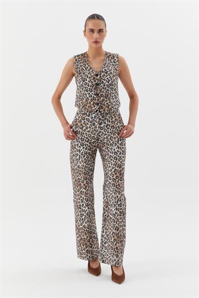 Leopar Desenli Pantolon 