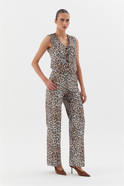 Leopar Desenli Pantolon 