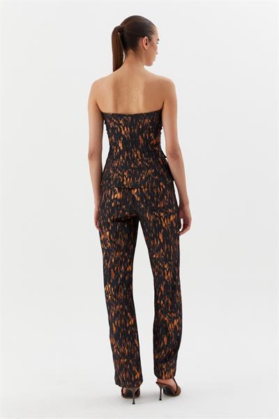 Varaklı Büstiyerli Takım Siyah