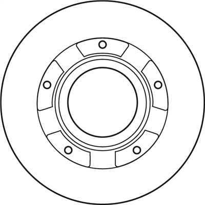 (ADET FİYATTIR) FREN DİSKİ ARKA BOYALI, 5 BİJON, 280 MM FORD TRANSIT 2.2 TDCİ 06-14 