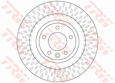 (ADET FİYATTIR) FREN DİSKİ ARKA HAVA KANALLI, BOYALI, 5BİJON, 350 MM LAND ROVER RANGE ROVER IV 3.0 SCV6 4X4 13=>, 5.0 V8 4X4 13=>, 3.0 TDV6 4X4 12=>, 3.0 SDV6 4X4 12=>, RANGE ROVER SPORT 3.0 SCV6 4X4 13=>, 3.0 TDV6 4X4 13=>, 3.0 SDV6 4X4 13=> 