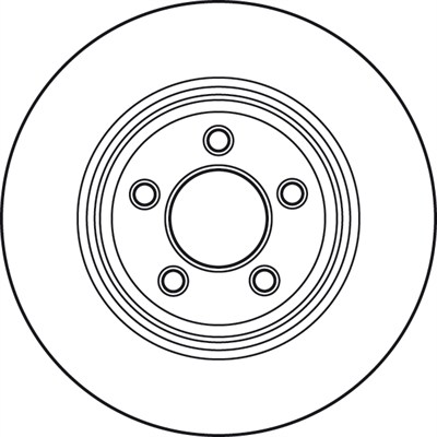 (ADET FİYATTIR) FREN DİSKİ ARKA HAVA KANALLI, BOYALI, 5 BİJON, 320 MM CHRYSLER 300 C 2.9-3.5 04-12, 5.7 04-08, 3.0 CRD 05-12, 3.0 V6 CRD 10-12 