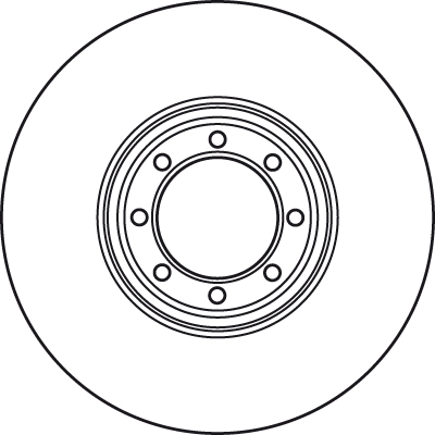 (ADET FİYATTIR) FREN DİSKİ ARKA HAVA KANALLI, BOYALI, 8 BİJON, 294 MM IVECO DAİLY III KOMBİ VAN 35 S 10 02-07, DAİLY IV KOMBİ VAN 35 C 10 06-11, 35C11 07-11 