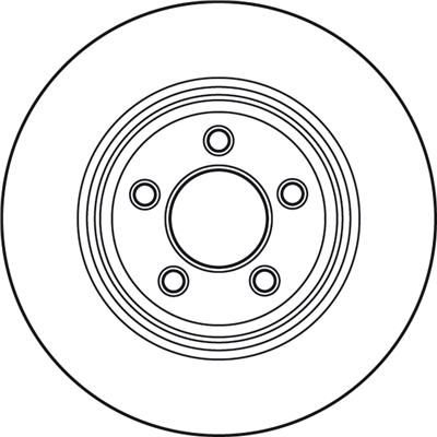 (ADET FİYATTIR) FREN DİSKİ ARKA HAVA KANALLI, BOYALI, 5 BİJON, 320 MM CHRYSLER 300 C 2.9-3.5 04-12, 5.7 04-08, 3.0 CRD 05-12, 3.0 V6 CRD 10-12 