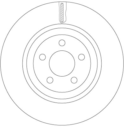 (ADET FİYATTIR) FREN DİSKİ ÖN HAVA KANALLI, BOYALI, 5 BİJON, 345 MM CHRYSLER 300 C 2.7-3.5 04-12, 5.7 04-08, 6.1 SRT8 05-12, 3.0 CRD 05-12 