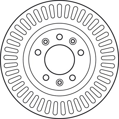 (ADET FİYATTIR) FREN DİSKİ ÖN HAVA KANALLI, BOYALI, 5 BİJON, 280 MM FIAT SCUDO 1.6 D MULTİJET 07=> 