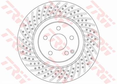 (ADET FİYATTIR) FREN DİSKİ ÖN HAVA KANALLIİ BOYALI, 5 BİJON, 330 MM MERCEDES-BENZ E SERİSİ E 280-350 05-08, E 350 CGİ 07-08, E 500 02-08, E 280 CDİ 05-08, SL 280 08-12, 300 09-12, 350 06-12, 500 01-12 