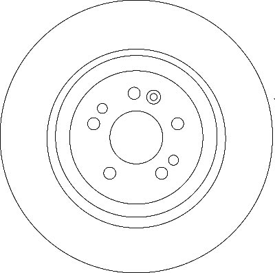 (ADET FİYATTIR) FREN DİSKİ ÖN HAVA KANALLI, BOYALI, 5 BİJON, 345 MM MERCEDES-BENZ M SERİSİ ML 430 98-05 