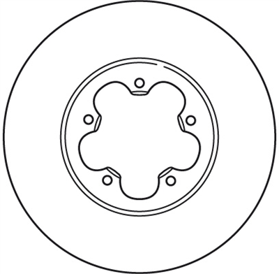 (ADET FİYATTIR) FREN DİSKİ ÖN HAVA KANALLI, BOYALI, 5 BİJON, 280 MM FORD TRANSİT 2.2 TDCİ 06-14, TRANSİT TOURNEO 2.2 TDCİ 06-14 