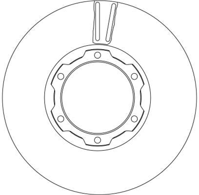 (ADET FİYATTIR) FREN DİSKİ ÖN HAVA KANALLI, 6 BİJON, 324 MM MERCEDES-BENZ T2/LN1 711-809-811 D 86-94, 714 D 94-94, 814 D 87-94, VARIO 810 DT 96-10 