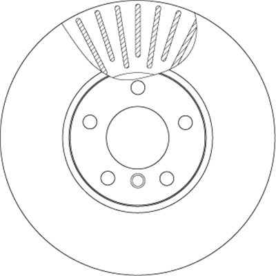 (ADET FİYATTIR) FREN DİSKİ ÖN HAVA KANALLI, BOYALI, 5 BİJON,332 MM BMW X5 3.0 Sİ 06-08, CDRİVE 30 D 08-18, XDRİVE 35 İ 13-18 