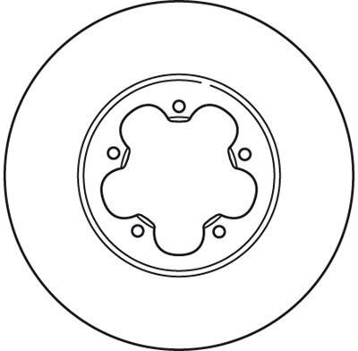 (ADET FİYATTIR) FREN DİSKİ ÖN HAVA KANALLI, BOYALI, 5 BİJON, 280 MM FORD TRANSİT 2.2 TDCİ 06-14, TRANSİT TOURNEO 2.2 TDCİ 06-14 