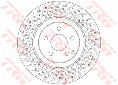 (ADET FİYATTIR) FREN DİSKİ ÖN HAVA KANALLIİ BOYALI, 5 BİJON, 330 MM MERCEDES-BENZ E SERİSİ E 280-350 05-08, E 350 CGİ 07-08, E 500 02-08, E 280 CDİ 05-08, SL 280 08-12, 300 09-12, 350 06-12, 500 01-12 