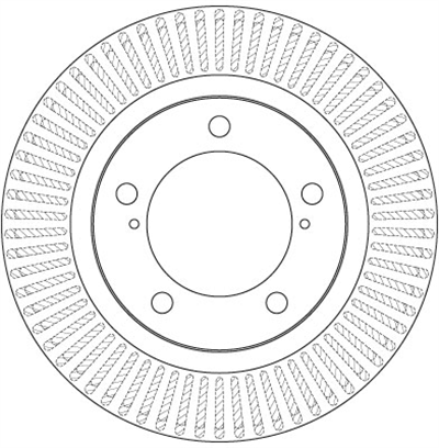 (ADET FİYATTIR) FREN DİSKİ ÖN HAVA KANALLI, BOYALI, 5 BİJON, 340 MM TOYOTA LAND CRUISER 4.6 V8 12=>, 4.7 V8 08=>, 4.5 D4-D 07=> 