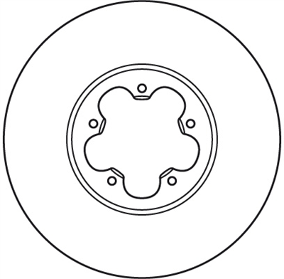 (ADET FİYATTIR) FREN DİSKİ ÖN HAVA KNALLI, BOYALI, 5 BİJON, 300 MM FORD TRANSİT 2.2 TDCİ 06-14, TRANSİT TOURNEO 2.2 TDCİ 06-14 