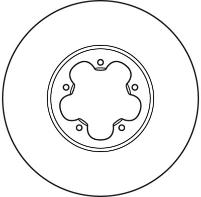 (ADET FİYATTIR) FREN DİSKİ ÖN HAVA KNALLI, BOYALI, 5 BİJON, 300 MM FORD TRANSİT 2.2 TDCİ 06-14, TRANSİT TOURNEO 2.2 TDCİ 06-14 