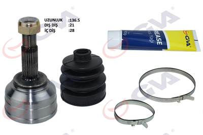 AKS KAFASI DIŞ ÖN DACIA LOGAN 06> SANDERO 08> 1.4-1.6 21x28x49 137.5mm