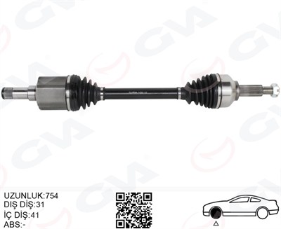 AKS KOMPLE SOL ÖN FORD CUSTOM 12> 2.2 TDCİ KISA ŞASE
