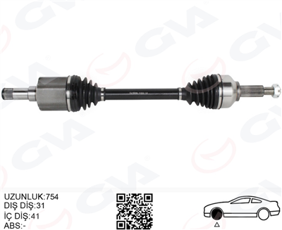 AKS KOMPLE SOL ÖN FORD CUSTOM 12> 2.2 TDCİ KISA ŞASE