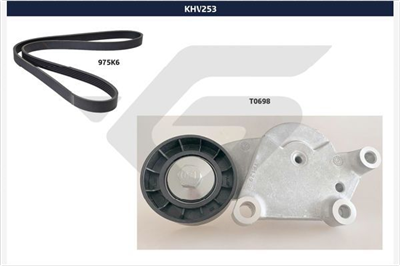 ALTERNATÖR GERGİ KİTİ 6PK975 P207-P308-P3008-P5008-PARTNER-BERLINGO-C3-C4-C5-DS3-DS4 1.4-1.6 HDI