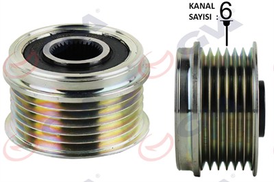 ALTERNATÖR KASNAĞI ASTRA H-COMBO C-CORSA C-D-MERIVA 1.3 CDTI-DOBLO-GRANDE PUNTO-LINEA 1.3 MTJ