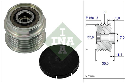 ALTERNATÖR KASNAĞI PASSAT-A4-A6 1.6-1.8T BENZİN -1.9 TDI AFN-ALZ-ALT-AVF-AWT