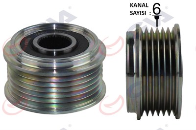 ALTERNATÖR KASNAĞI RULMANLI FORD CONNECT-FOCUS 98> 1.8 TDCİ