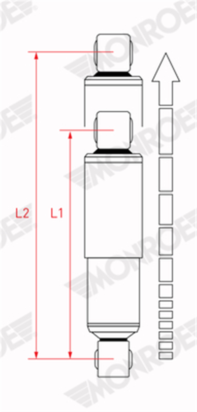 AMORTİSÖR ARKA YAĞLI PEUGEOT BOXER, FIAT DUCATO, CITROEN JUMPER 06 => 