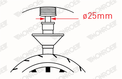 AMORTİSÖR ÖN GAZLI FIAT DUCATO 09 =>, PEUGEOT BOXER 2.2 06 =>, CITROEN JUMPER 2.2 06 => 