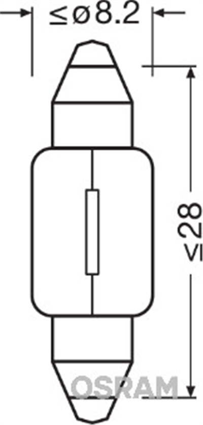 AMPUL 12V 3W SOFİT 