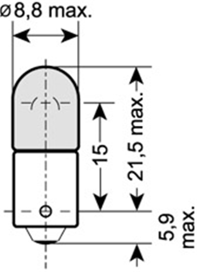AMPUL 12V 53 6W PARK XENON GAZLI PARLAK IŞIKLI 
