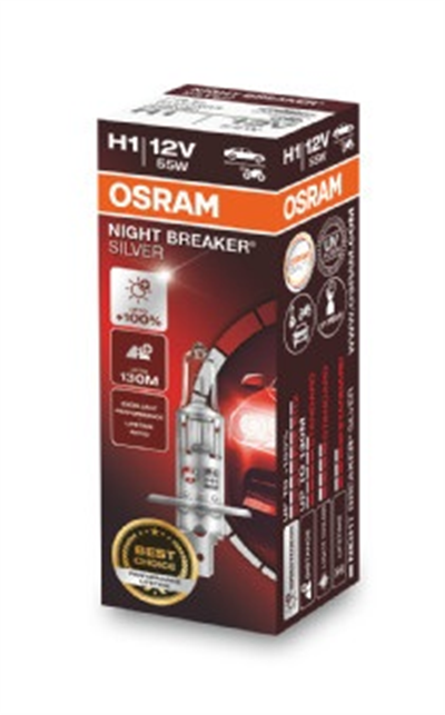 AMPUL 12V H1 55W NIGHT BREAKER SILVER 