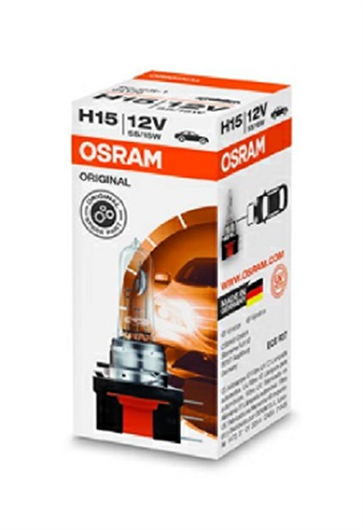 AMPUL 12V H15 15/55W ÇİFT TELLİ FAR VE SİS 