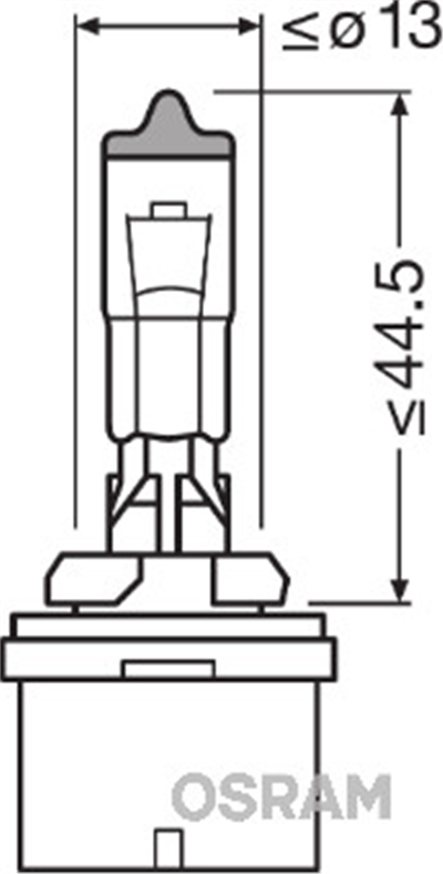 AMPUL 12V H27/1 27W PG13 TEK TELLİ FAR VE SİS 