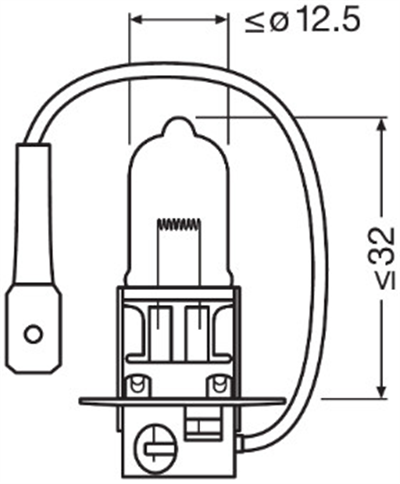AMPUL 12V H3 55W NIGHT BREAKER LASER % 150 GÜÇLÜ % 20 BEYAZ IŞIK 
