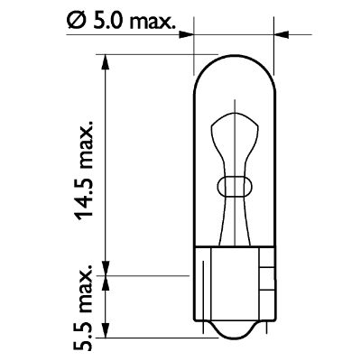 AMPUL 24 VOLT 1.2 WATT İĞNE DİPSİZ 
