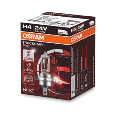 AMPUL 24V H4 75/70W 43T TIRNAKLI UZUN ÖMÜRLÜ TRUCKSTAR PRO 
