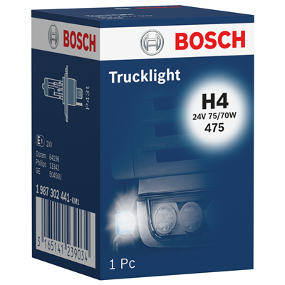 AMPUL 24V H4 75/70W TIRNAKLI TRUCKLIGHT