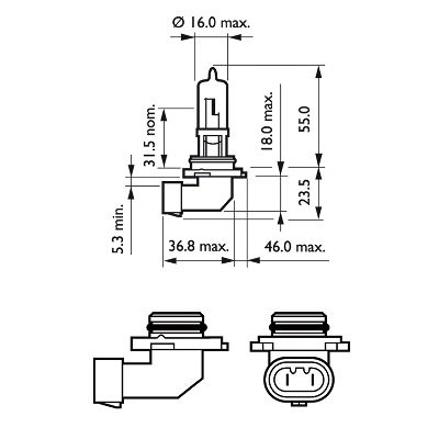 AMPUL 9005 12V 65W + %30 FAZLA IŞIK 