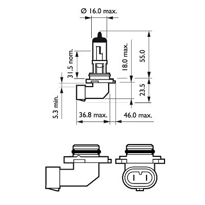 AMPUL 9006 12V 55W + %30 FAZLA IŞIK 