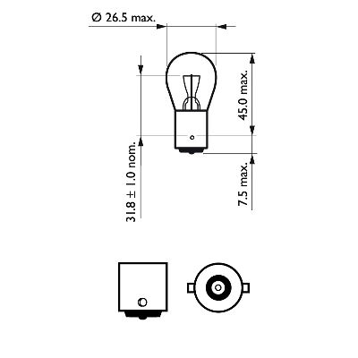 AMPUL 93 12V 21W 