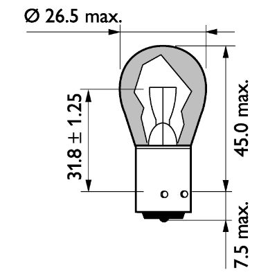 AMPUL 93 24V 21W AMBER 4 KAT UZUN ÖMÜRLÜ 