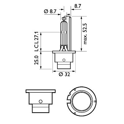AMPUL D2S 85V 35W 4600K 