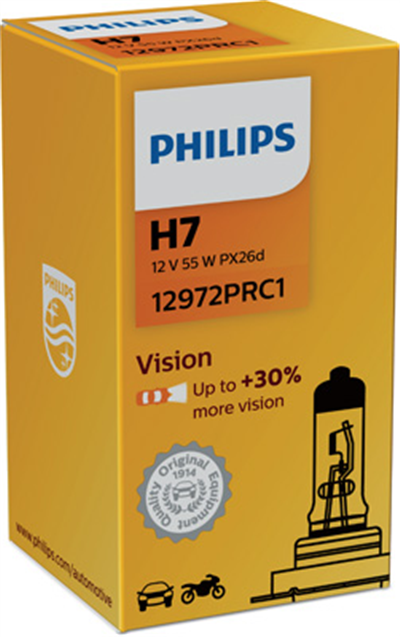 AMPUL H7 12V 55W PX26D +%30 FAZLA IŞIK FAR UNIVERSAL 
