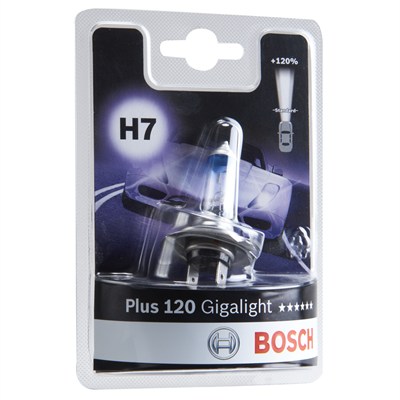 AMPUL PLUS 120 GİGALIGHT 12V H7 55 W PX26D TEKLİ JİLETİN PAKET DACIA DUSTER 1.6 SCE 15-18 