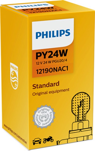 AMPUL PY24W 12V AMBER 