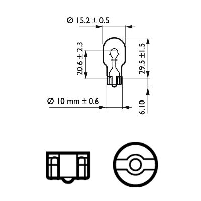 AMPUL W16W DİPSİZ 16W (SİNYAL/FREN) 