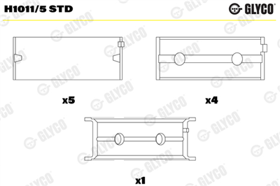 ANA YATAK STD FIAT LINEA, PUNTO, DOBLO 1.3 D MTJ 05 =>, OPEL CORSA C, CORSA D, ASTRA H Z13DT/Z13DTH 05 => 