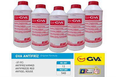 ANTİFRİZ 1.5 LT -37 C KIRMIZI LONG LİFE Koli 12 Ad ORGANIK